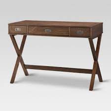 Large tabletop makes writing an enjoyable experience. Campaign Wood Writing Desk With Drawers Threshold Target
