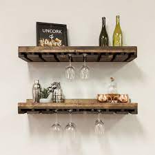 Wine Glass Shelf Decorating Shelves