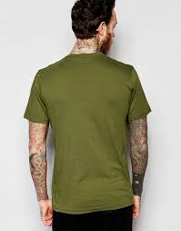 Penfield Tshirt With Mountain Logo In Olive Exclusive