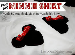 Easy Diy Minnie Shirts With Attached