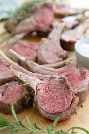 rack of lamb perfectly roasted in the