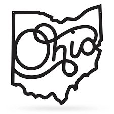 Ohio Wall Art Metal Decor Ohio State
