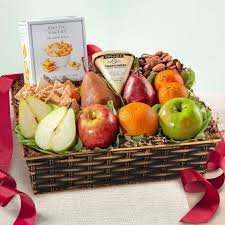 cheese fruit clic gift basket
