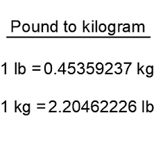 Conversion Convert Pounds To Kilograms Lbs To Kg
