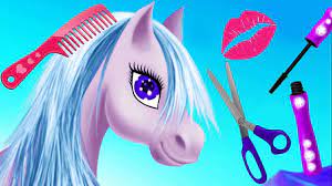 fun horse princess hair style salon