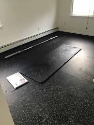 how to install rubber gym flooring in 9