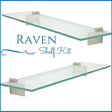 Raven Floating Glass Shelf Kit 3 8