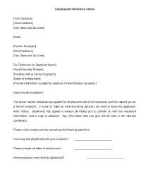 Employment Reference Form Template Employee Referral Example Of