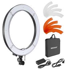 Neewer Camera Photo Video 18 48cm Outer 55w 240pcs Led Smd Ring Light 5500k Dimmable Ring Video Light Color Filtes Adapters Netdirect1