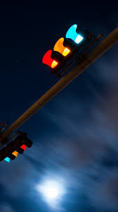 Handpicked traffic images and backgrounds. Wallpaper Night Traffic Light Clouds Moon 2560x1600 Hd Picture Image