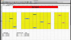 theater ticket system with excel