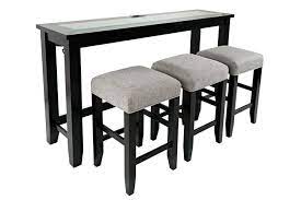 Urban Icon Console Table With 3 Stools