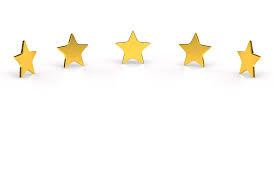 Five Golden Stars On White Background by Bjorn Holland