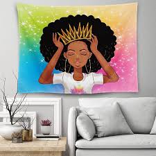 girl tapestry african american women