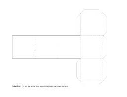 Cube Nets Printable Cube Template Blank Nets Templates Different