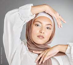 muslim arabic and woman beauty makeup