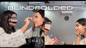 blindfolded makeup challenge friends