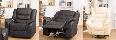 Comfortable recline with separate footrest. Luxury Heat Massage Riser Recliner Chair In Bonded Leather Smarterbuys Store