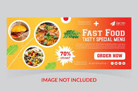 premium vector food banner design
