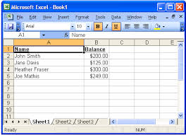 ms excel 2003 change the font color in