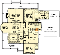 Country House Plan Under 1900 Square