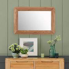 Romsey Oak Framed Wall Mirror Oak