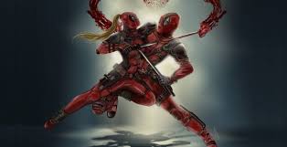 wallpaper deadpool vs lady deadpool