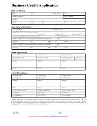 Free Printable Credit Application Form Form Generic