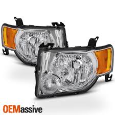 Details About Fit 2008 2009 2010 2011 2012 Ford Escape Headlights Lamps Replacement Left Right