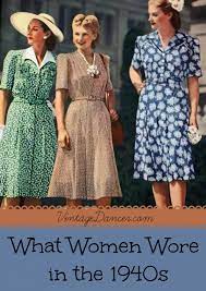 1940s fashion what did women wear in