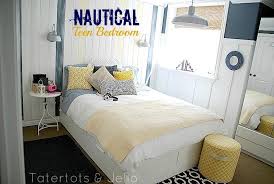 Nautical Navy And White Teen Bedroom