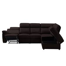 clihome reclining sectional sofa 110 2
