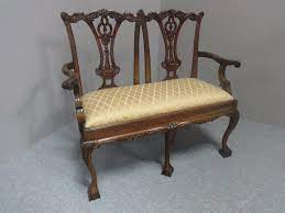 Very Pretty Mahogany Two Seater Settee