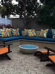 Outdoor Concrete Couch Bench Tropical
