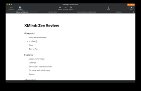 xmind zen review focused mind mapping for mac and windows 2 create outlines mind maps