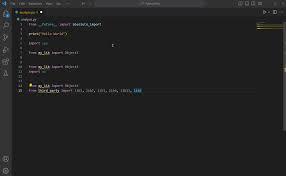 editing python code in visual studio code