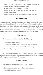 types of learners visual learners auditory learners pdf the different types of learners there are four primary learning styles visual auditory