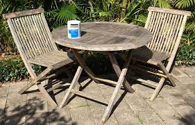 old outdoor timber furniture look