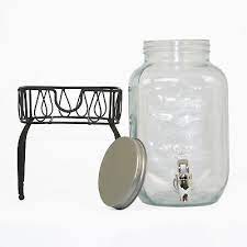 Glass Vintage Beverage Drinks Dispenser