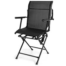 gymax folding hunting chair portable