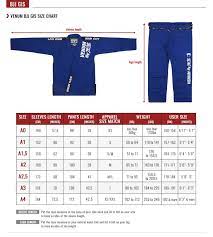 the last bjj gi size chart you ll ever