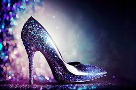 High Heel Fashion Shoes With Glitter Ai