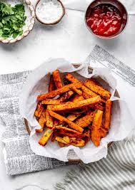 baked sweet potato fries with cinnamon