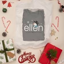The Ellen Degeneres Show Holiday Snowman Tee Grey