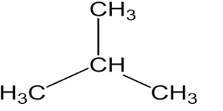 Image result for isobutane C4H10 STRUCTURE