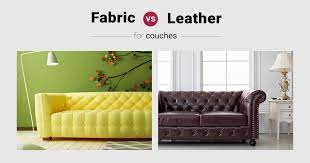 leather vs fabric sofa which is the