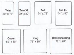 Mattress Sizes Chart Mattress Measurements King Size Bed