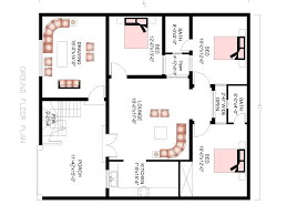 2d floor plan of architecture from