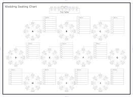 Printable Seating Chart With 20 Tables Google Search