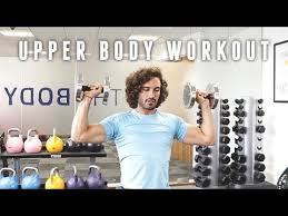 upper body workout with dumbbells the